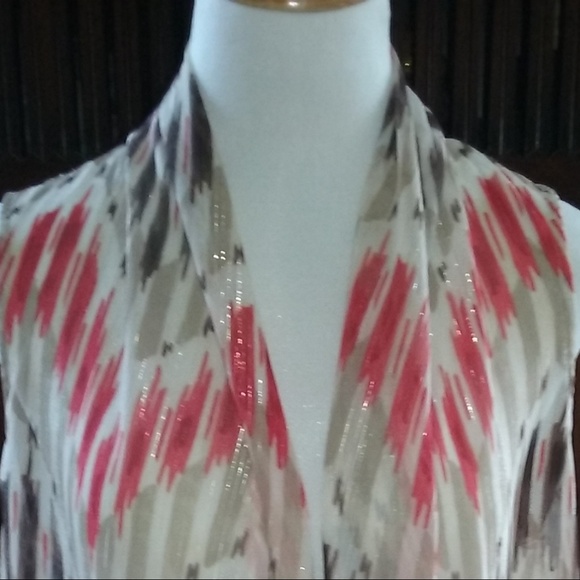 Chico's open sheer sleeveless festival top,EUC - Picture 7 of 7